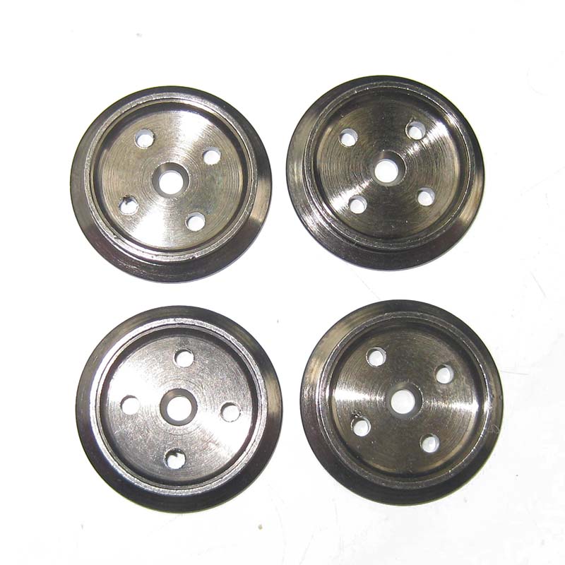 4 Feldbahnräder Fleischmann H0, Ø 16,5 mm (32)