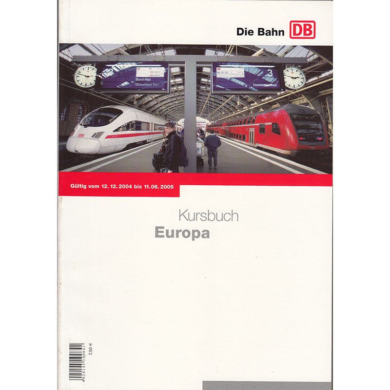 DB Kursbuch Europa 2004 / 2005