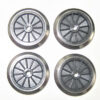 4 Dampflokräder Fleischmann H0, Ø 17,5 mm (35)