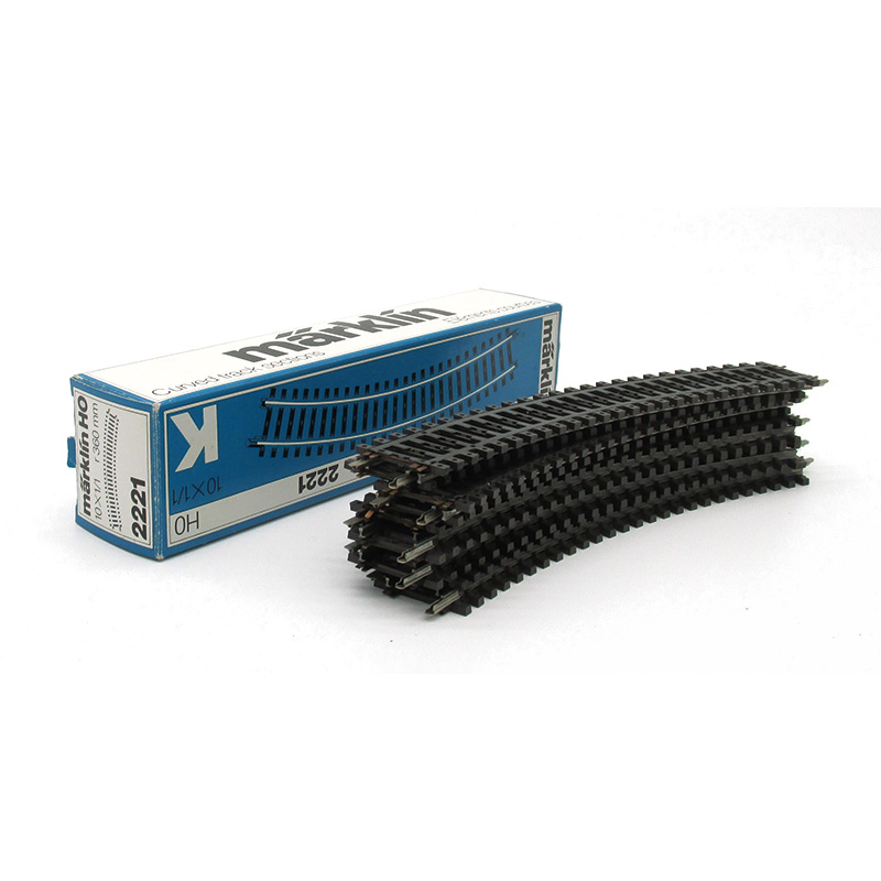 Märklin H0 K-Gleise 2221 gebogen, 10 Stück