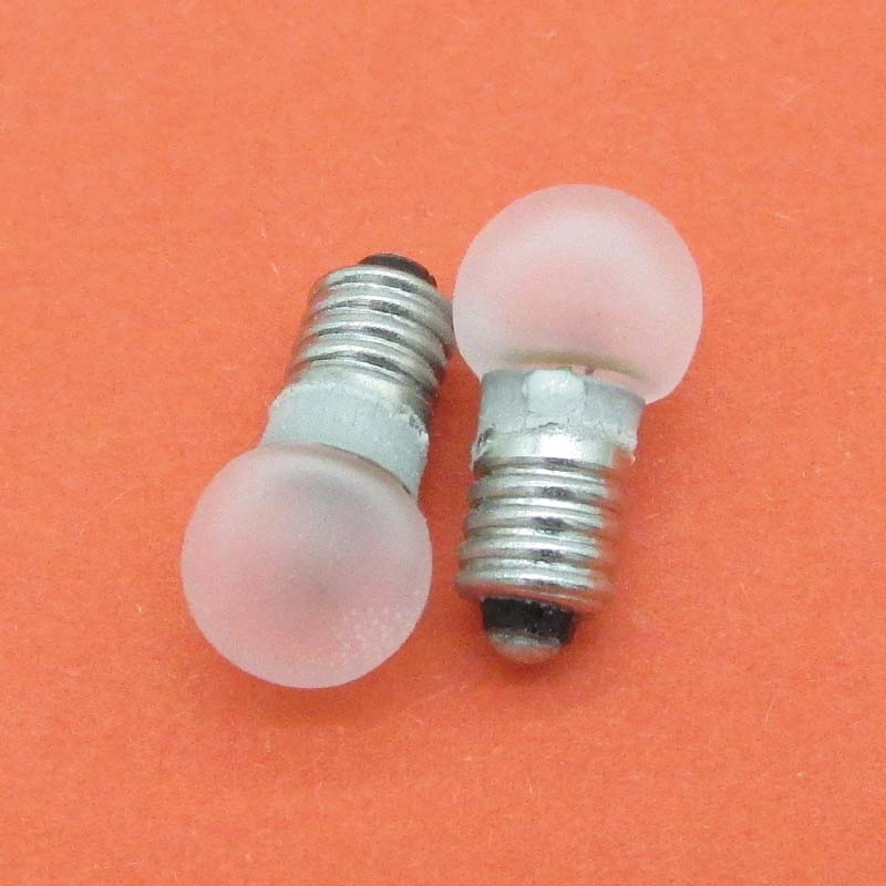 2 x Glühlampe matt, E 5,5 - 19 V - Glaskolben Ø 8 mm