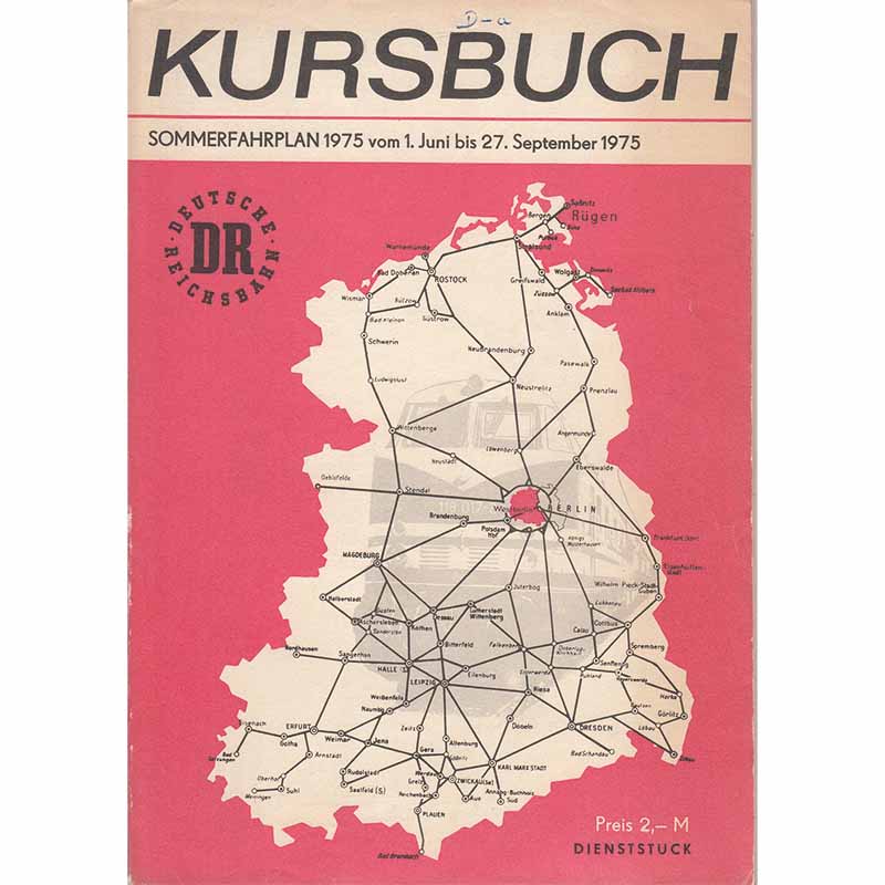 DR Kursbuch, Sommer 1975