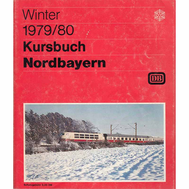 DB Kursbuch Nordbayern 1979 1980