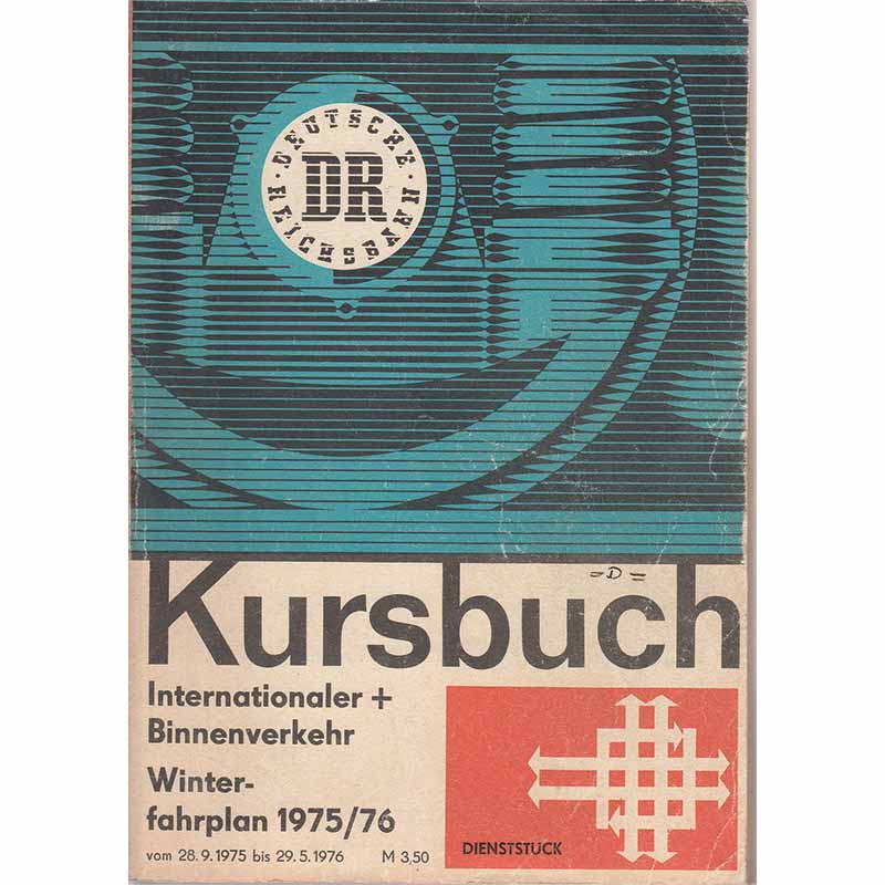 Kursbuch Deutsche Reichsbahn 1975 1976