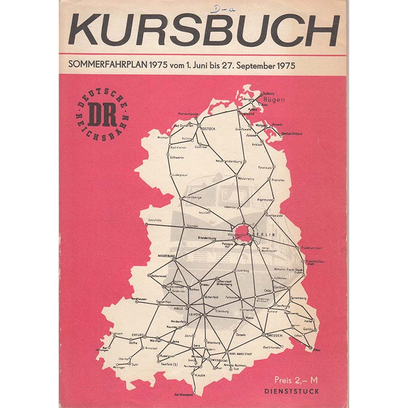 Kursbuch Deutsche Reichsbahn 1975