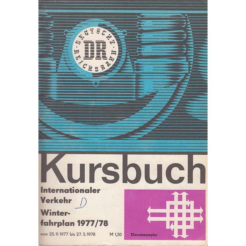 Deutsche Reichsbahn Kursbuch 1977 1978