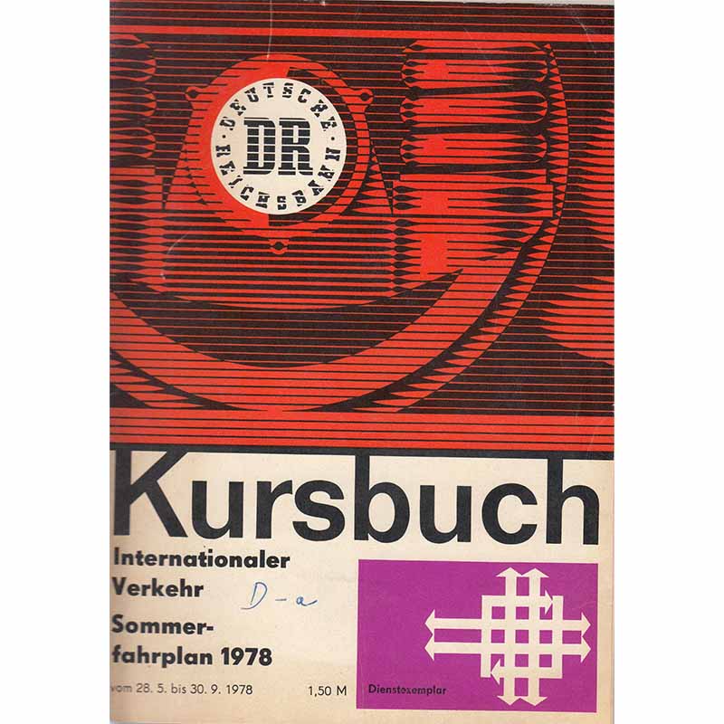 Deutsche Reichsbahn Kursbuch 1978