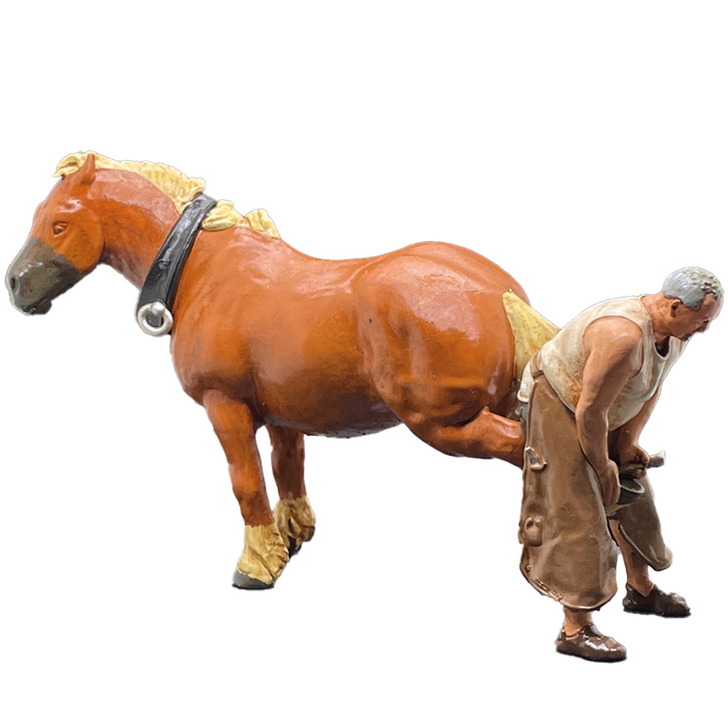 Hufschmied Bauer Figur