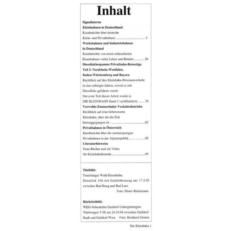 Die Kleinbahn Band 7 - Privatbahnen & Werksbahnen - Zeunert – Bild 2