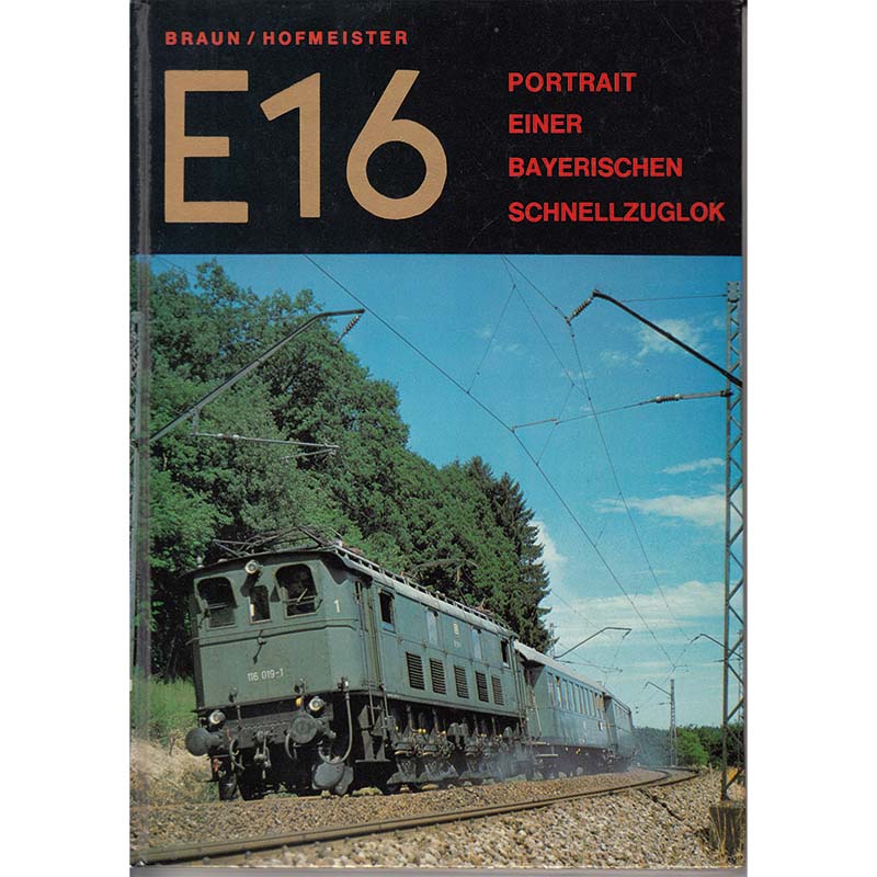 E16 Portrait einer bayerischen Schnellzuglok Braun, Hofmeister
