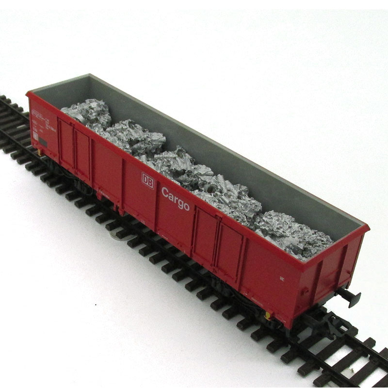 TRIX H0 4-achs Güterwagen Eaos mit DUHA Ladegut Alu-Schrott – Bild 2