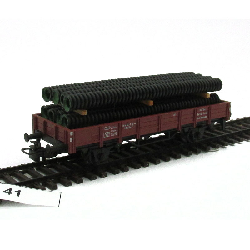 Märklin Niederbordwagen mit DUHA Ladegut Rohre