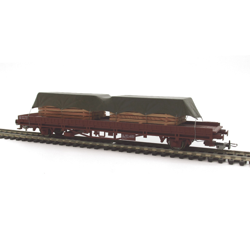 Märklin Niederbordwagen Kbkks mit DUHA Ladegut Holz Bretter
