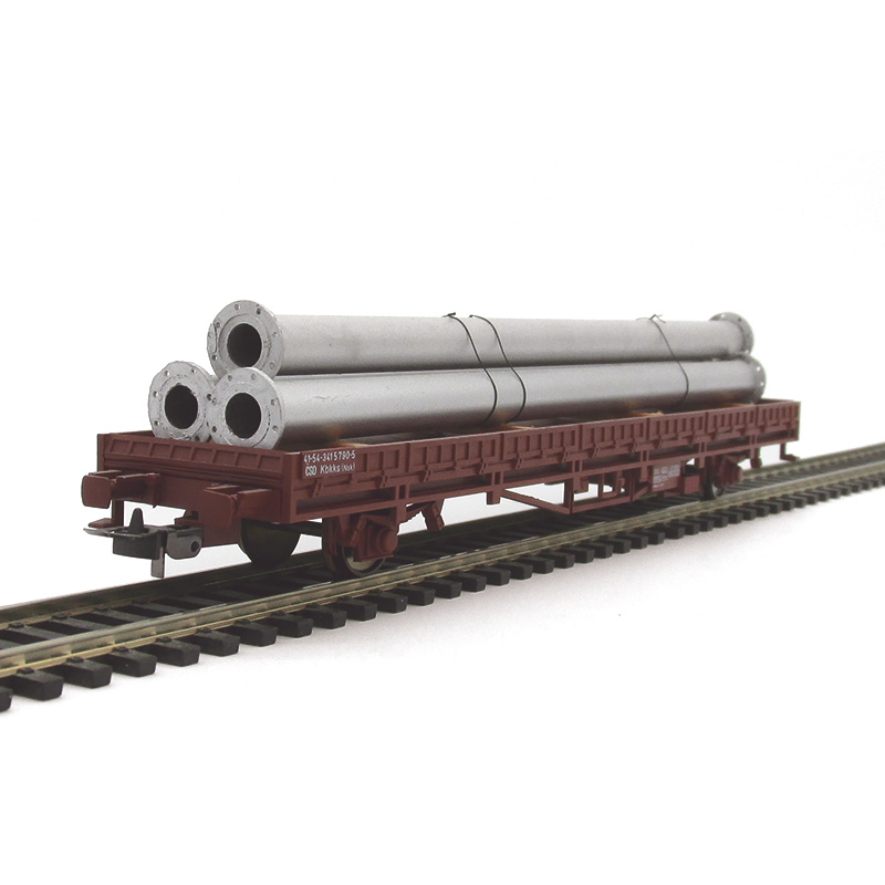 Märklin Niederbordwagen Kbkks mit DUHA Ladegut Rohre