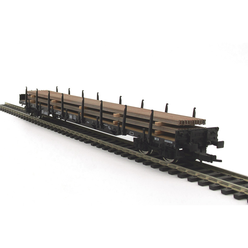 Märklin Rungenwagen mit DUHA Ladegut Schienen