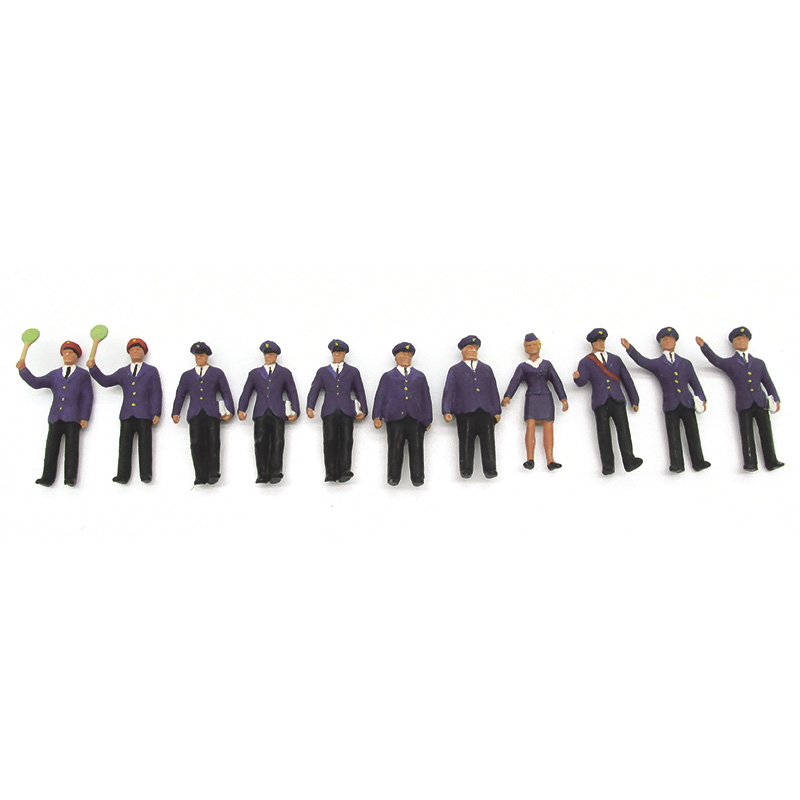Preiser Figuren Spur H0 - 11 (10011) Bahnpersonal DB - Sonderpackung: 11 Figuren