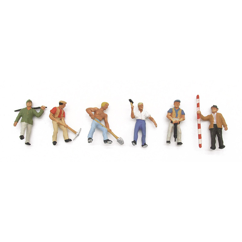 Preiser Figuren Arbeiter Straßenbau