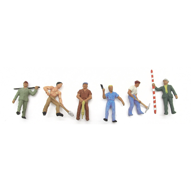 Preiser Figuren Spur H0 Arbeiter Straßenbau