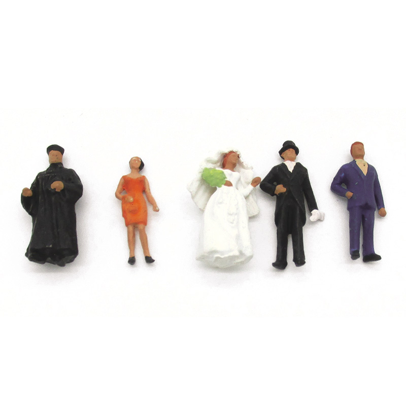 Preiser Figuren Brautpaar mit evangelischem Pfarrer