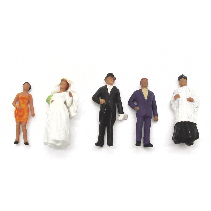 Preiser Figuren 4058 mit katholischem Pfarrer Brautpaar Hochzeit