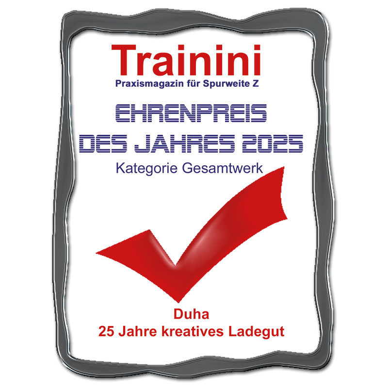 Trainini Ehrenpreis Kategorie Gesamtwerk DUHA Ladegut