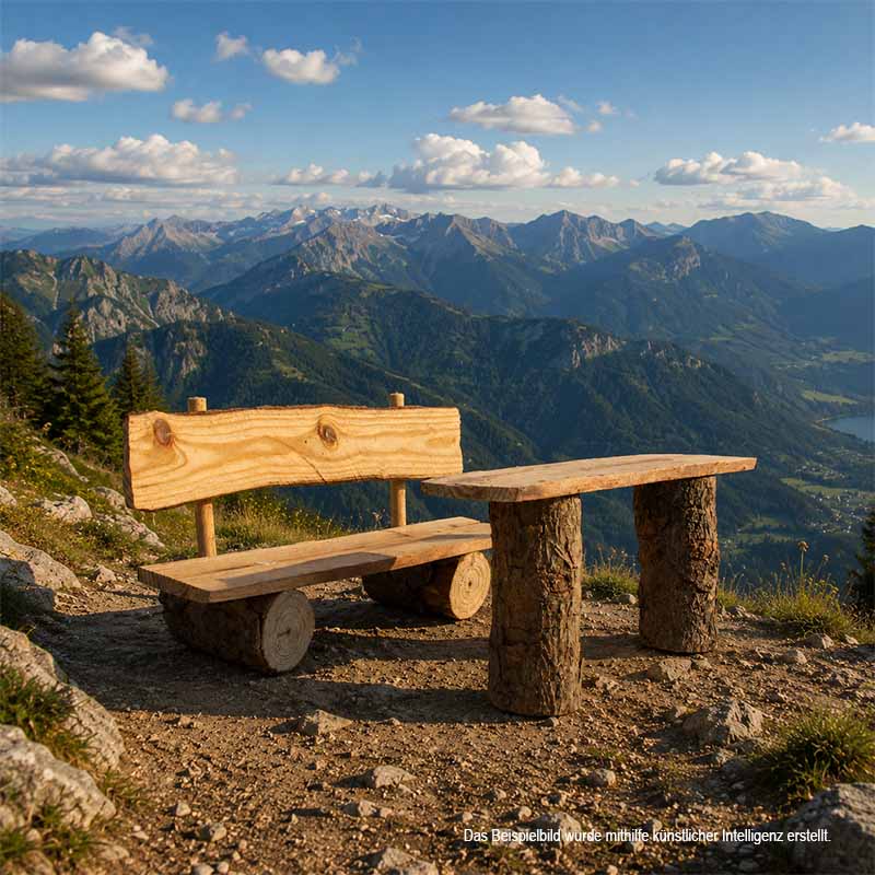 40931 Holztisch, schmal