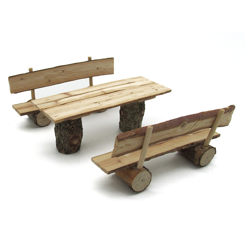 Sitzgarnitur Holz Tisch Bank