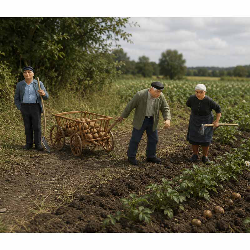 Preiser 63078 Landbevölkerung Bauern Feldarbeit