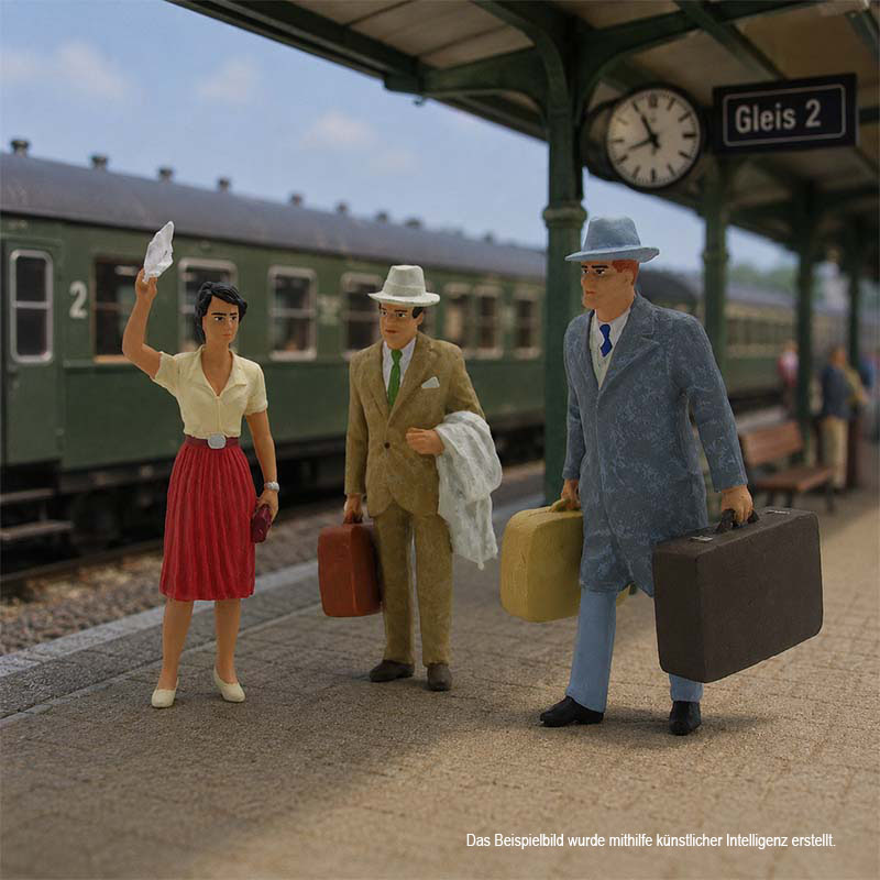 Preiser 45034 - Reisende Spur G Figuren