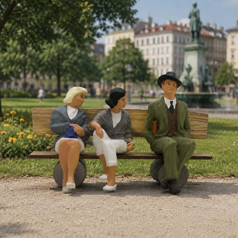Preiser 45036 - Sitzende Personen Spur G Figuren