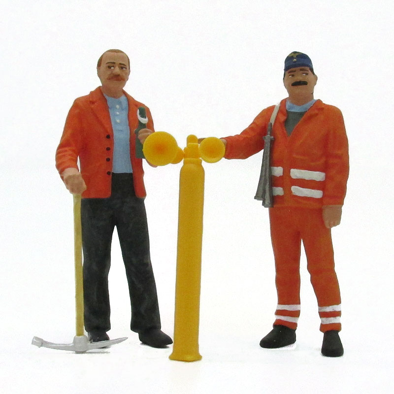 Preiser 45005 Gleisbauarbeiter, Sicherungsposten Spur G Figuren
